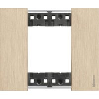 Placca Bticino Living Now 2 moduli oro KA4802ZW
