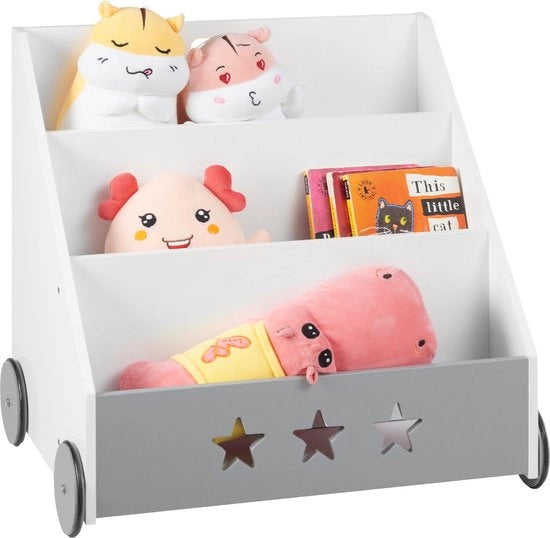 Cassettone per Bambini - Camera da Letto, Camera per Bambini, Cassettone per Giochi - Opzione per Bambini - Legno - 43x58x60 cm - Bianco