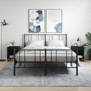 Comodini 2pz-Set di 2 Tavolino da notte Neri 40x35x50 cm in Legno Multistrato 935142