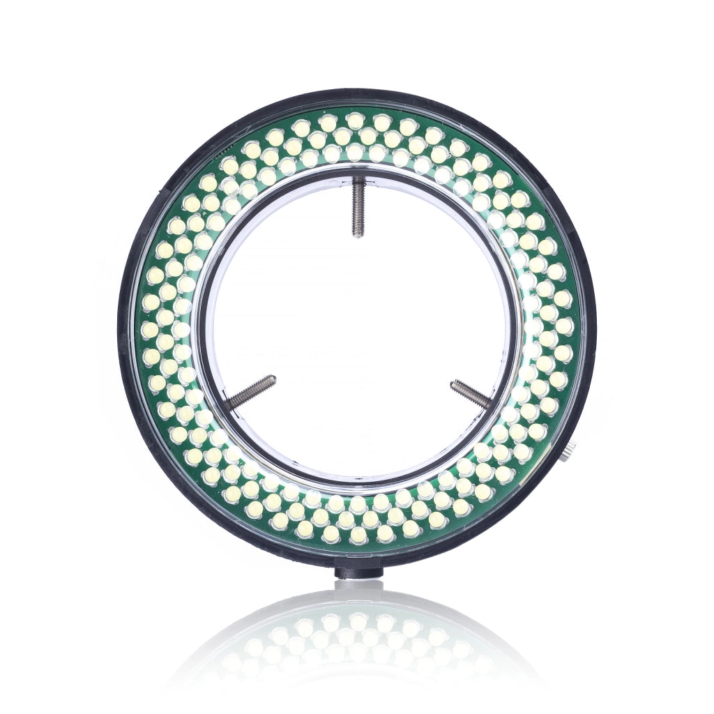 Illuminatore per Microscopio 144xLED – Regolabile con Dimmer | Diametro 60–95 mm
