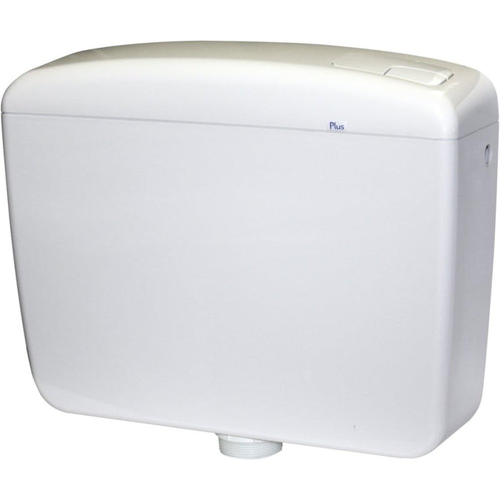 Cassetta wc plus 2 bianca doppio scarico, con rubinetto cr1031s2