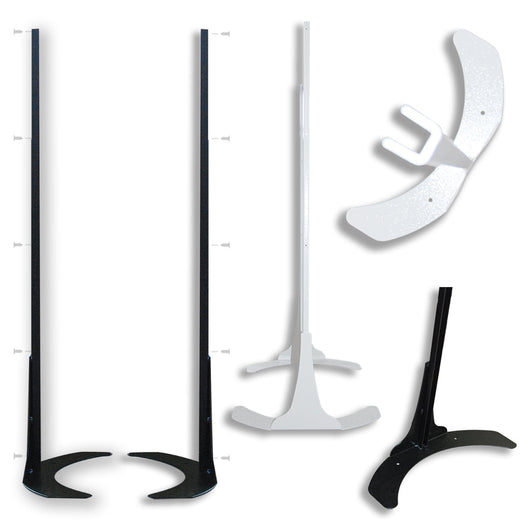 STEELIO - Kit Autoportante in Acciaio h 198 cm per Pannelli Traforati Colore: bianco