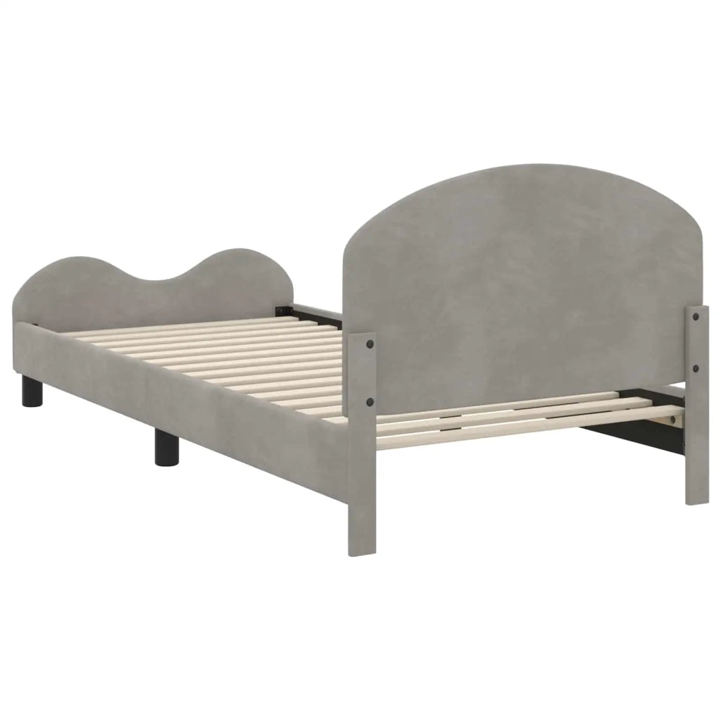 Struttura letto bambini con testata-Giroletto per bambini Grigio Chiaro 80 x 200 cm 928040