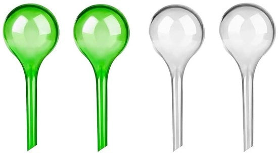 Sferette per piante - 4 pezzi - Sferette di irrigazione - Plastica - Piante da vaso - Piante da appartamento - Autoblocco - Sistema di irrigazione per piante