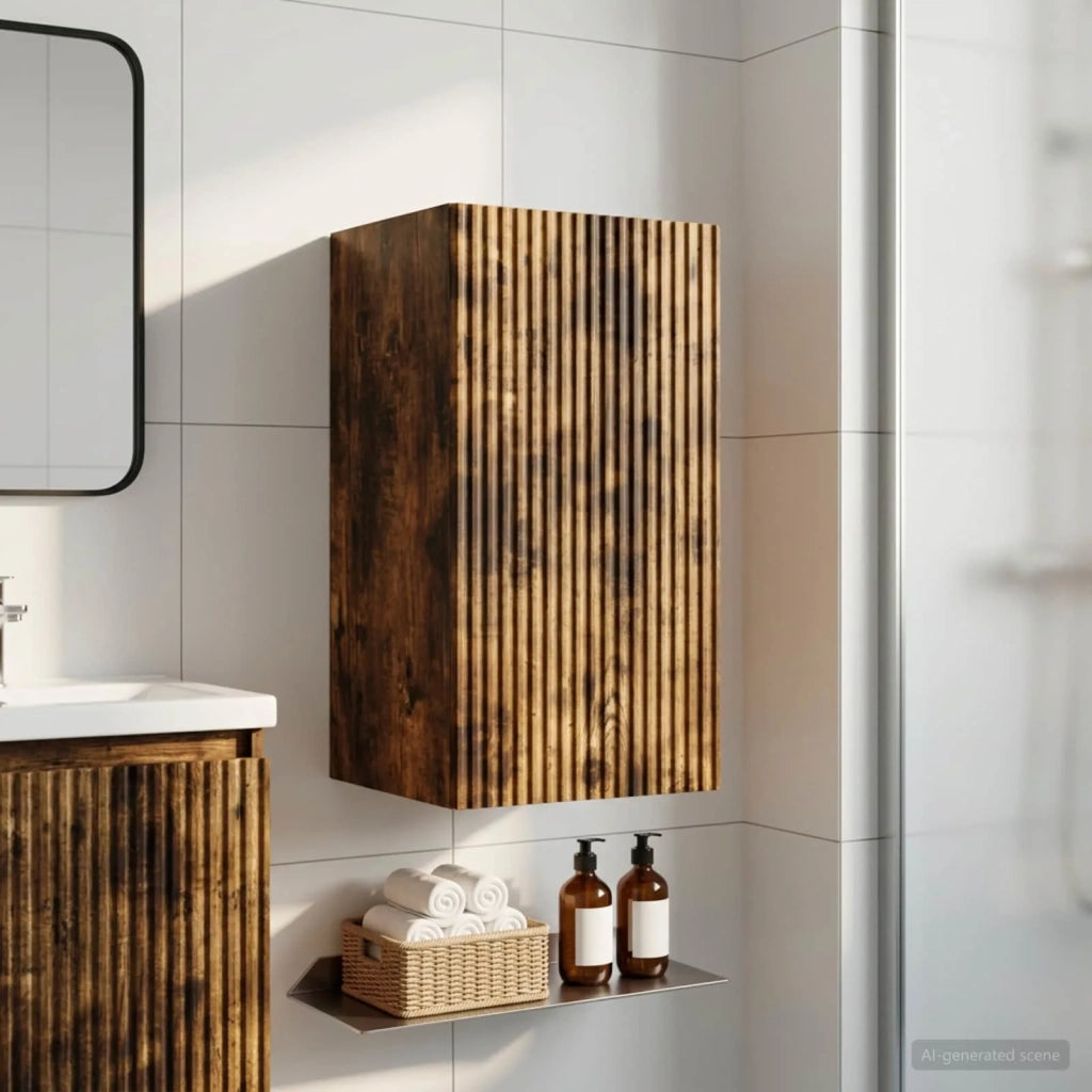 Armadio da bagno a muro ARNHEM Rovere Fumo 30 x 31 x 59 cm 896590
