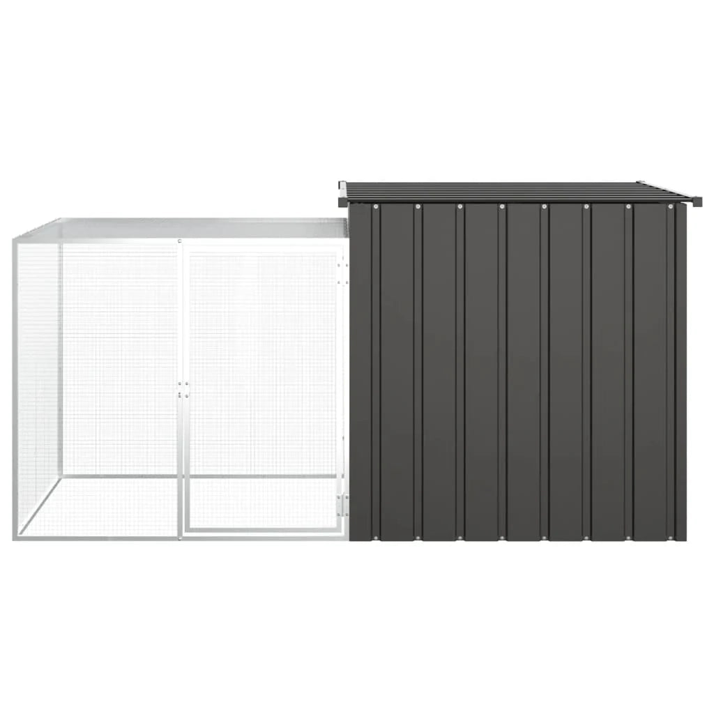 Conigliera 200 x 91 x 100 cm acciaio zincato antracite 02_0041945