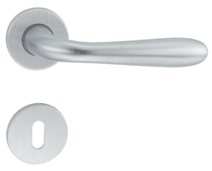 maniglia goccia con rosetta cromo satinato cod:ferx.18571