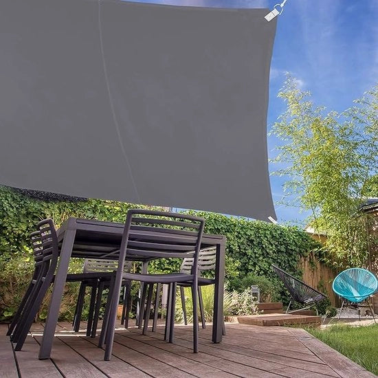 Ombrellone acqua e UV resistente / per terrazza, balcone / ombreggiatore 4 x 4 m.