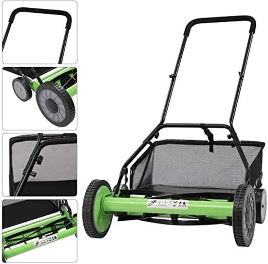 Maniglie per erba a mano - Maniglie per tagliare l'erba a mano - Maniglie per erba - Con sacchetto di raccolta - 15 kg