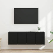 Mobile TV da parete 2 pcs Nero 59,5 x 31 x 40 cm 892332