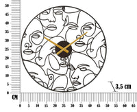 Orologio da Muro Faces Ø 50x3,5 cm in Ferro