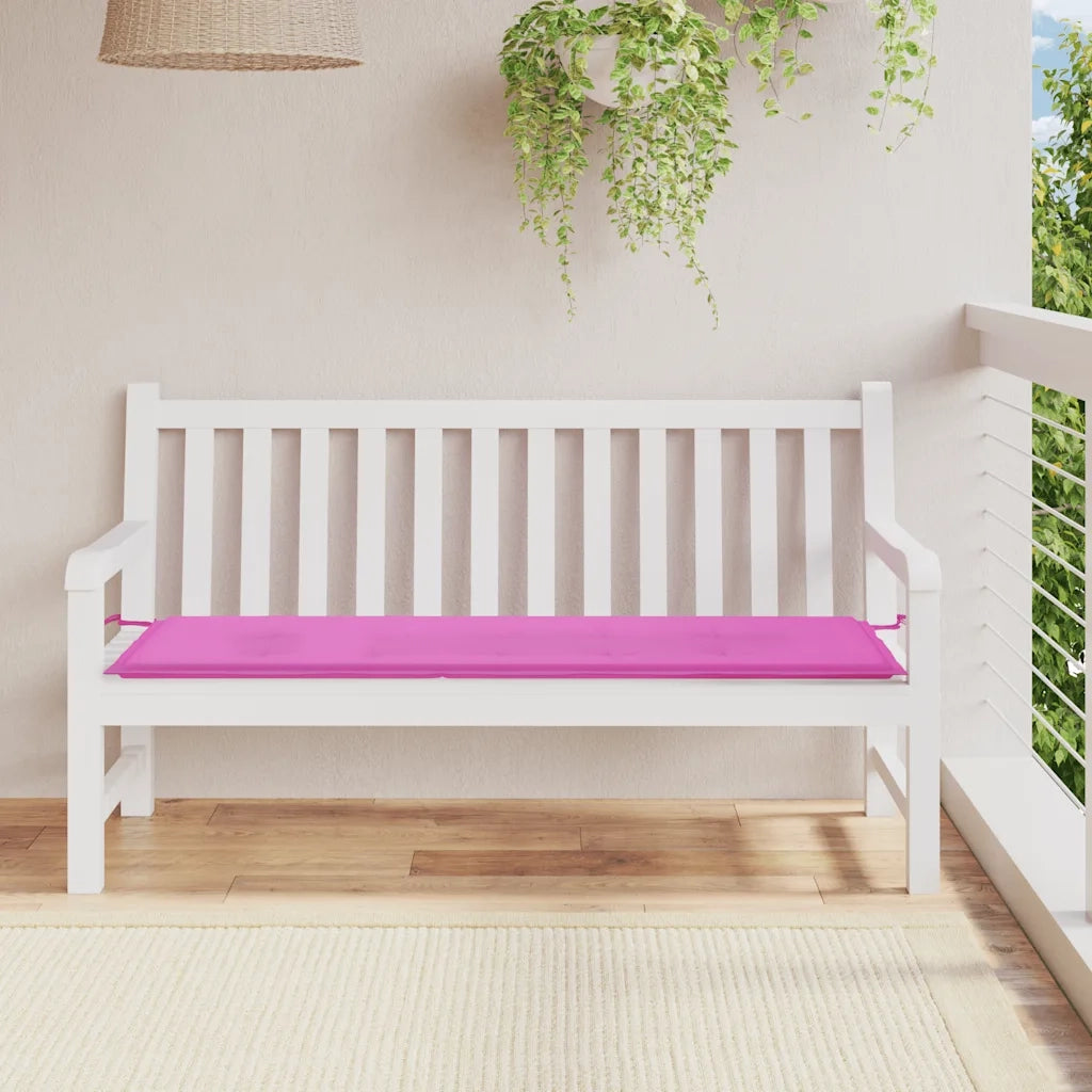 Cuscino per Panca da Giardino Rosa 150x50x4cm in Tessuto Oxford 361162
