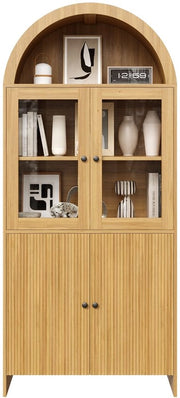 Cassettone - Plafond a forma di onda - Porte in vetro - Disegno a golf - Comodino per salotto