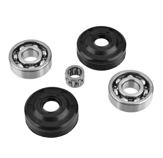 Set di cuscinetti idraulici - Sostituzione per #530056363 - Cuscinetti a gomito - Cuscinetto a vite - Per Husqvarna 36/41/136/137/141/142/235/236/240 - Inclusi 5 componenti - Componenti per sega a catena