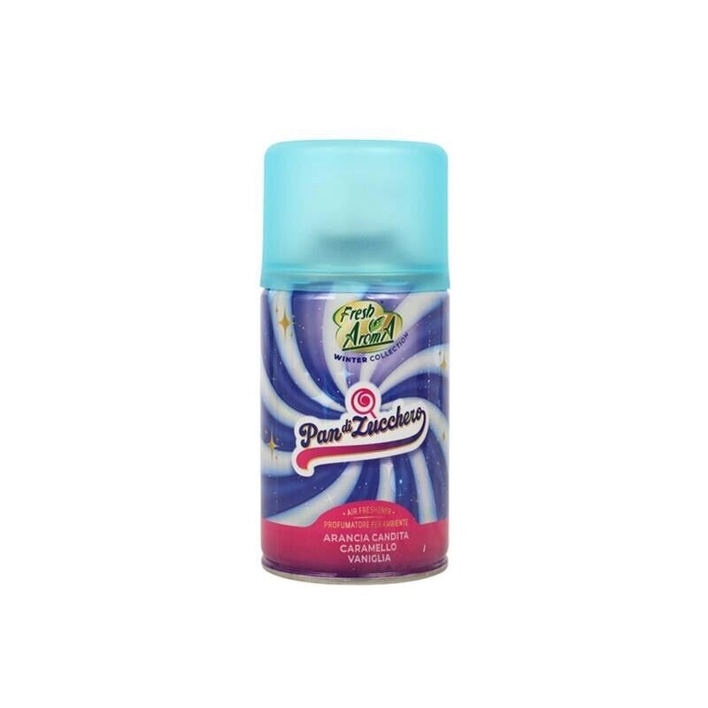 FRESH AROMA DEODORANTE MATIC PAN DI ZUCCHERO ARANCIA CANDITA CARAMELLO VANIGLIA RICARICA SPRAY 250 ML