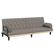 Divano letto con braccioli tessuto color tortora 02_0020412