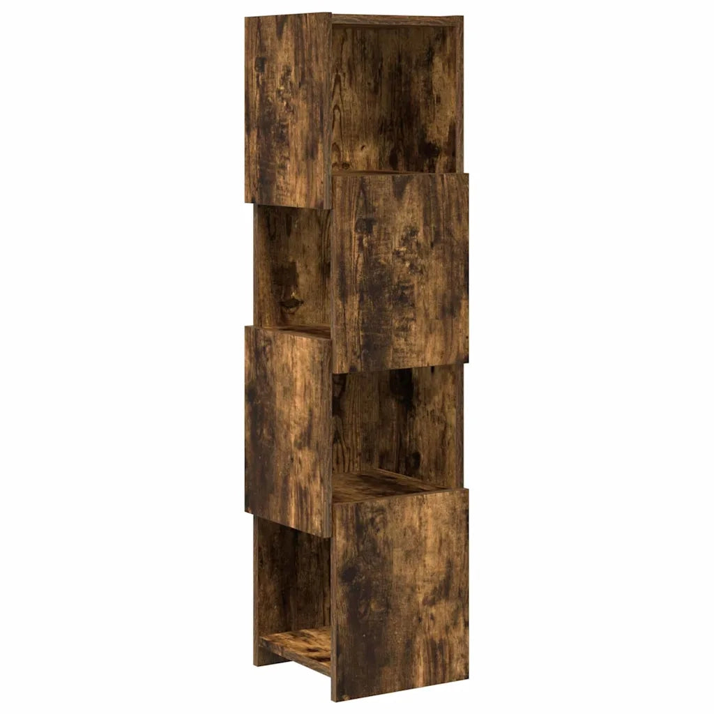 Mobile angolare Rovere fumé 25,5x25x102cm Legno multistrato