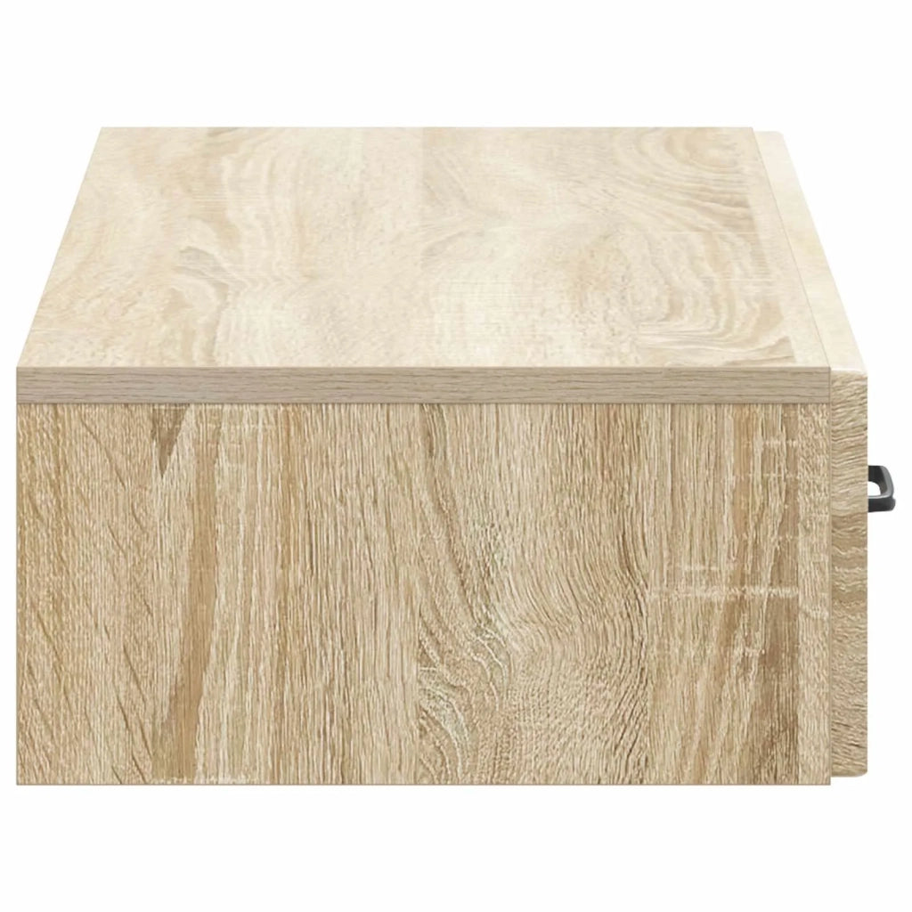 Tavolino da Parete Laterale Rovere Sonoma 87,5 x 34,5 x 17 cm 899347