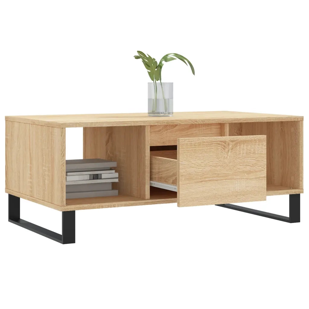 Tavolino Salotto Rovere Sonoma 90x50x36,5 cm Legno Multistrato 830599