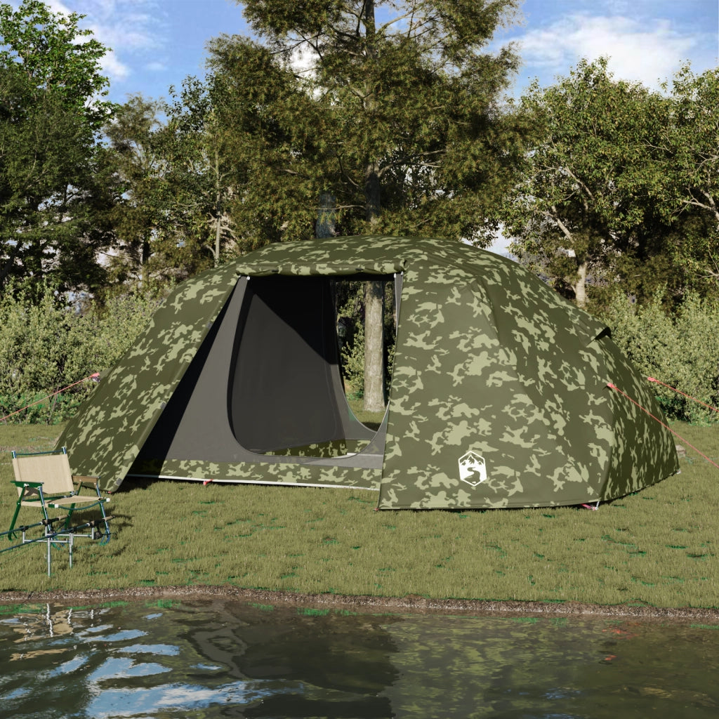 Tenda da pesca 7 Persone Mimetica Impermeabile