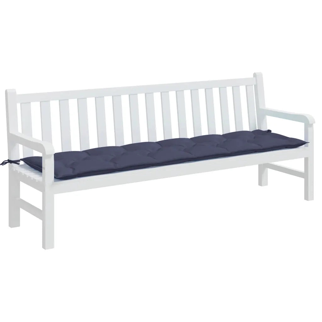 Cuscino Panca Giardino Blu Marino 200x50x7 cm in Tessuto Oxfordcod mxl 91625