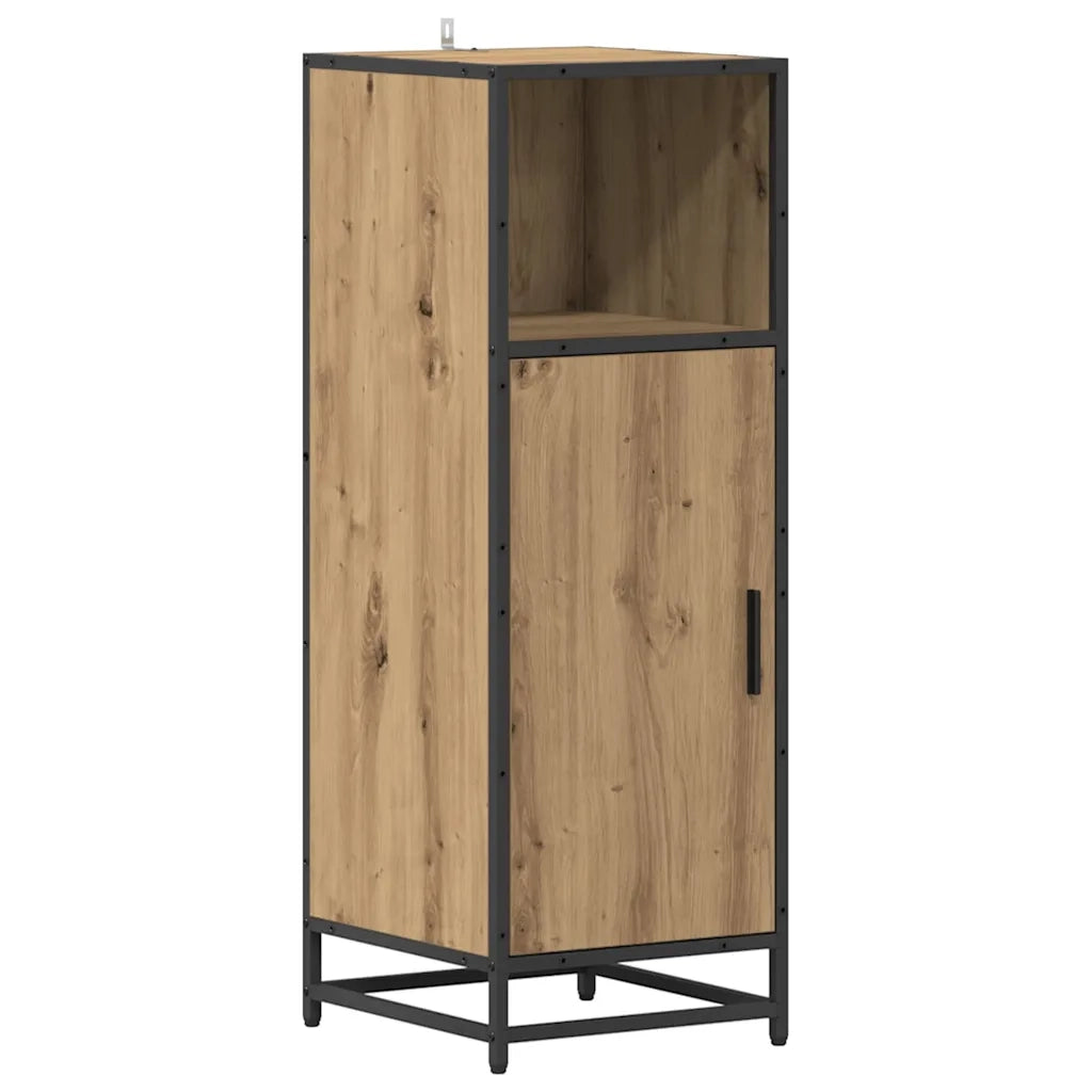 Set di mobili per il bagno con porta 4 pcs Rovere artigianale 3402436