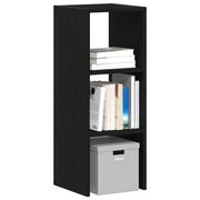 Libreria Impilabili Rovere Nero 30x30x80 cm Legno Multistrato 858805