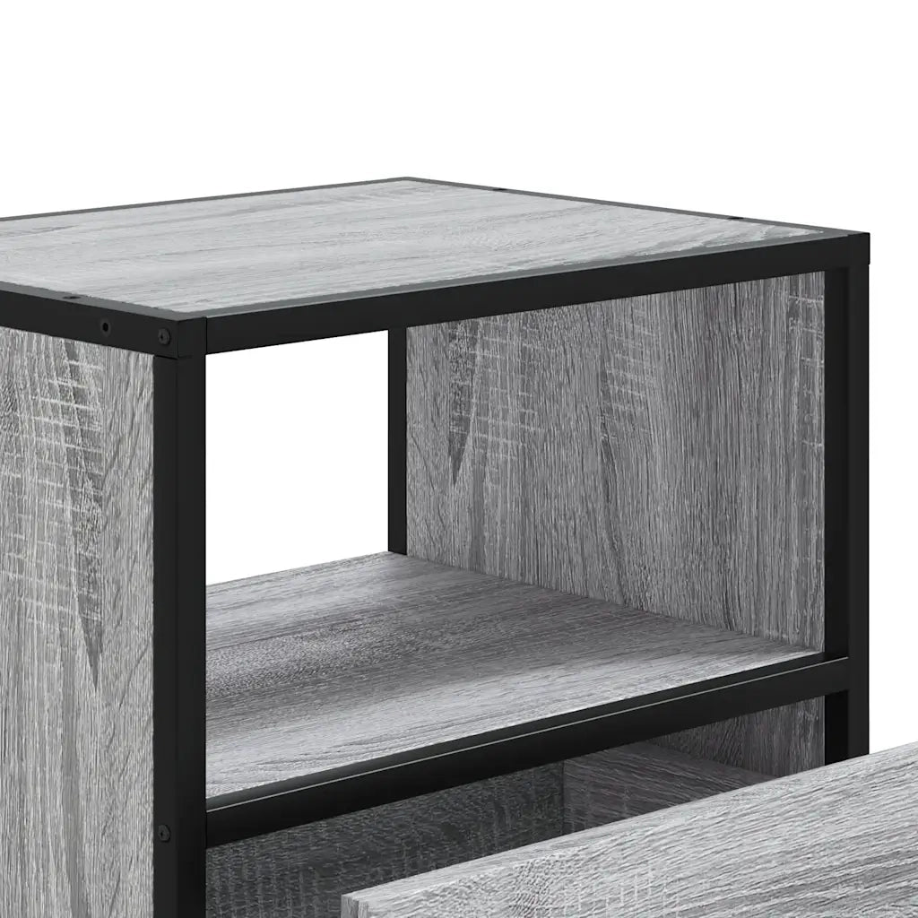 vidaXL Comodino a Muro Grigio Sonoma 40x31x39,5 cm