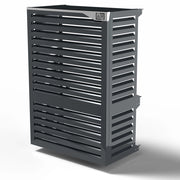 Copri Condizionatore 105x150x65 cm in Alluminio a Parete Big Blade VL Antracite