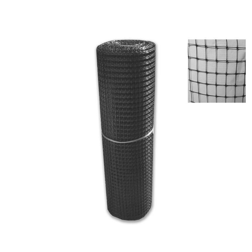 TENAX 60045409 Cintoflex M Rete in Plastica 1,50x100 m Maglia 18x25 mm Resistente UV colore Nero