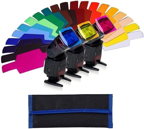 Set di filtri colori per fotoflits - 20 colori con borsa di stoccaggio (63 x 155 cm)