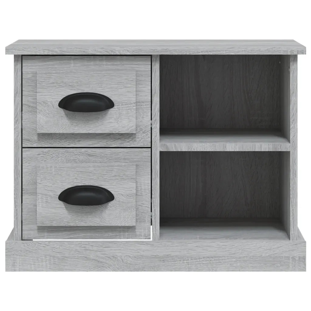 Comodino-Tavolino da notte Grigio Sonoma 60x35,5x45 cm