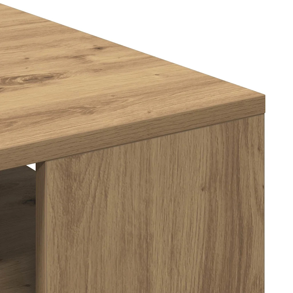 Tavolino da Salotto Artigianale 55x55x42 cm Legno Multistrato 856803