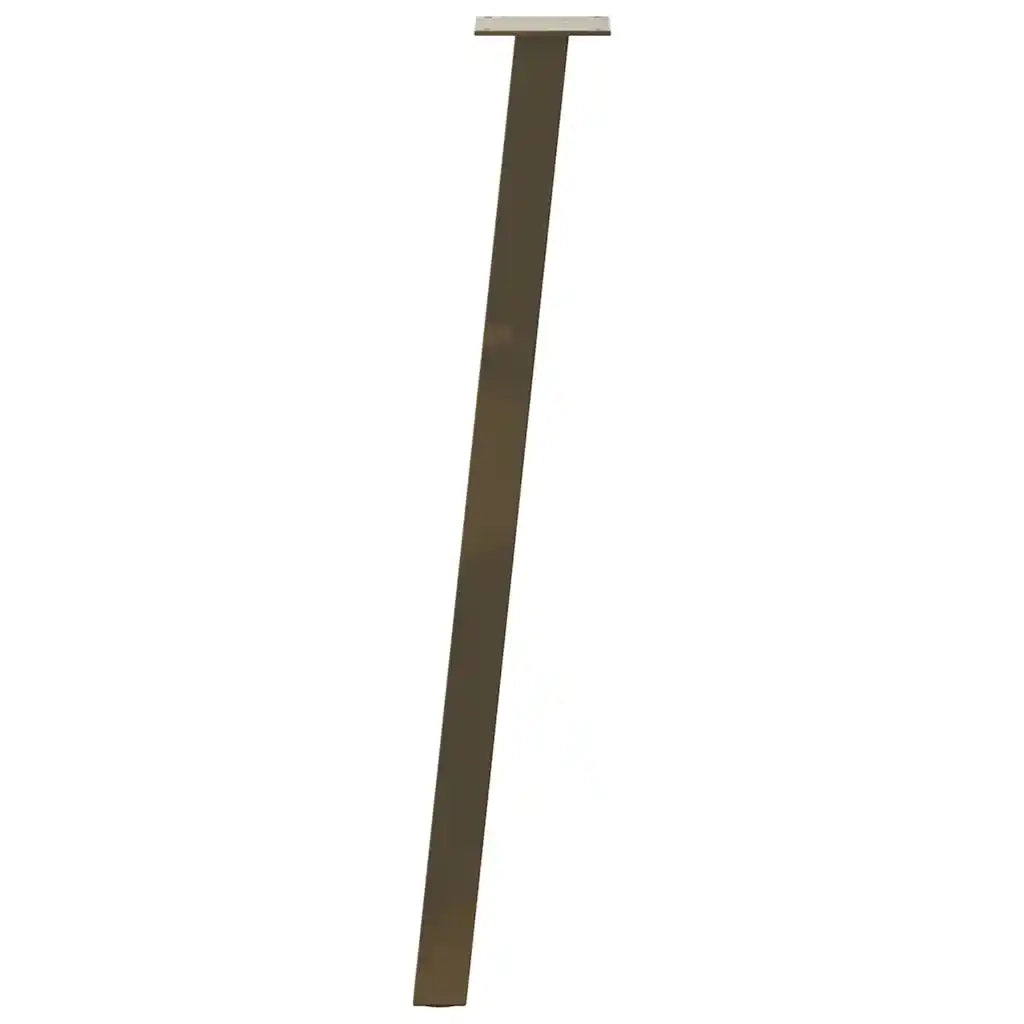 Gambe per tavolo consolle 4 pz in acciaio naturale 72 cm Acciaio 4012495