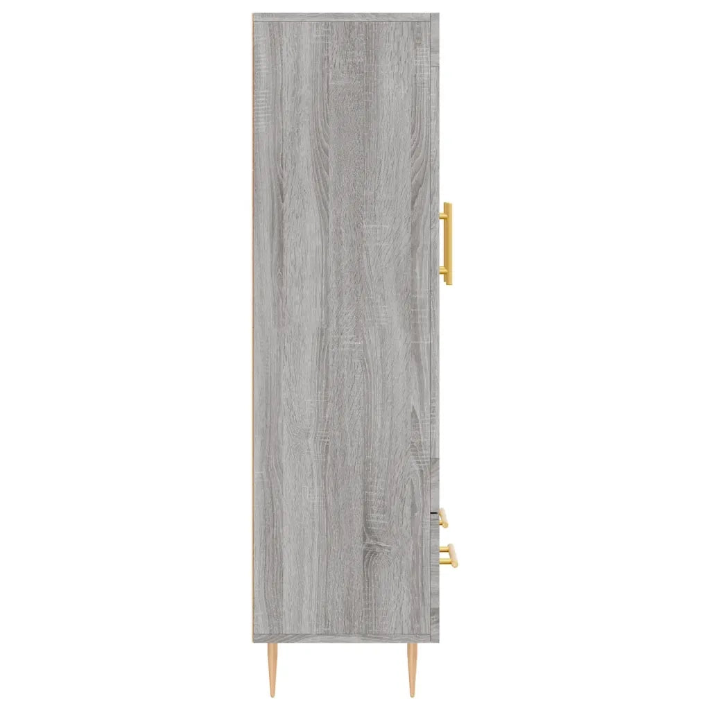 Credenza | Madia | Buffet da pranzo | Armadio da pranzo Grigio Sonoma 69,5x31x115 cm in Legno Multistrato