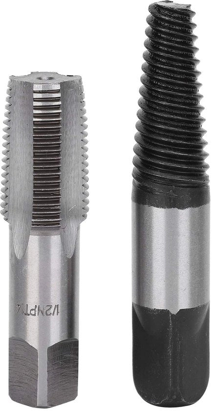 Estrattore di tubi 5-set - Valvola 1/2 pollici - Rimuovi viti rotte - Acciaio inossidabile di alta qualità - Attrezzo duraturo - Riparazione della rete idrica domestica