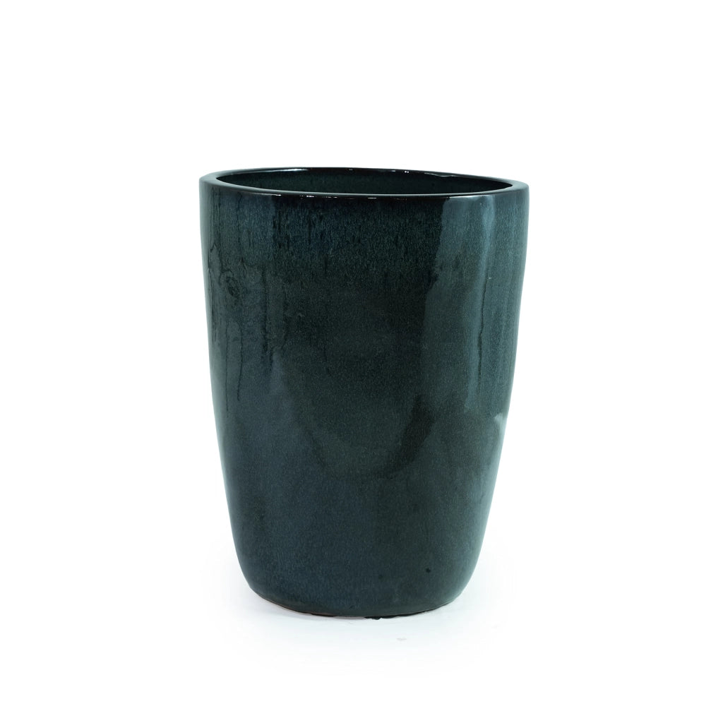 VASO DA FIORI IN CERAMICA Ø38,5 x 49,5 cm Verde scuro