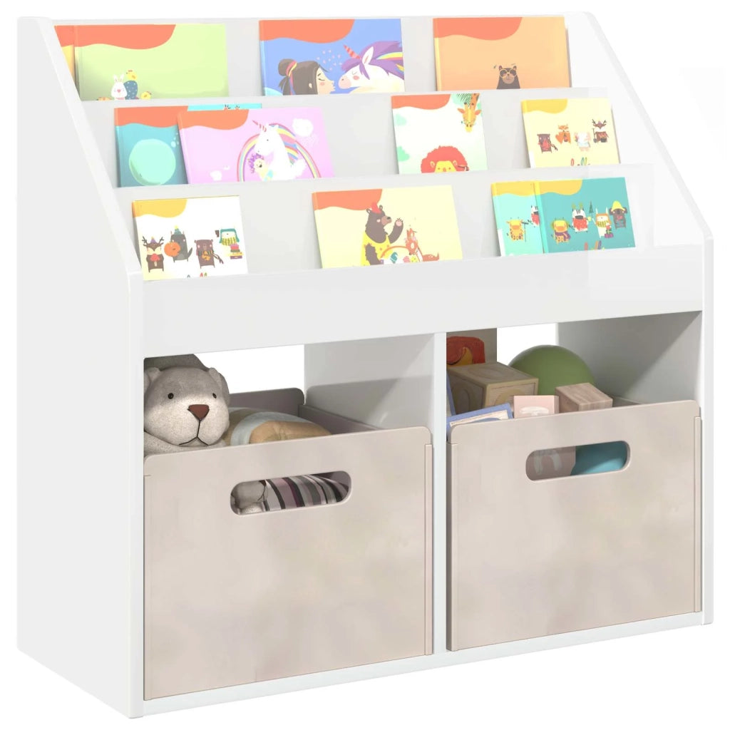 Libreria per Bambini Bianco Lucido 72,5 x 29,5 x 69 cm