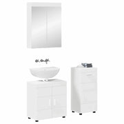Set di mobili per il Bagno | Armadio da bagno TULUM 3 pz Bianco 60 x 34 x 63 cm