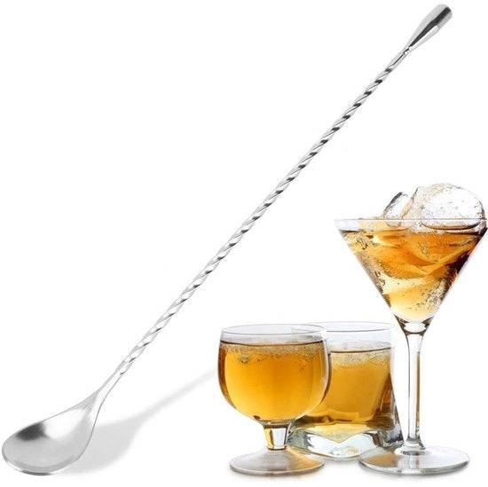 Liquido - Pela Cocktail in Acciaio Inossidabile - 31 cm - Adatto per Bar e Uso Casalingo