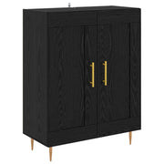 Credenza | Madia | Buffet da pranzo | Armadio da pranzo Rovere Nero 69,5 x 34 x 90 cm