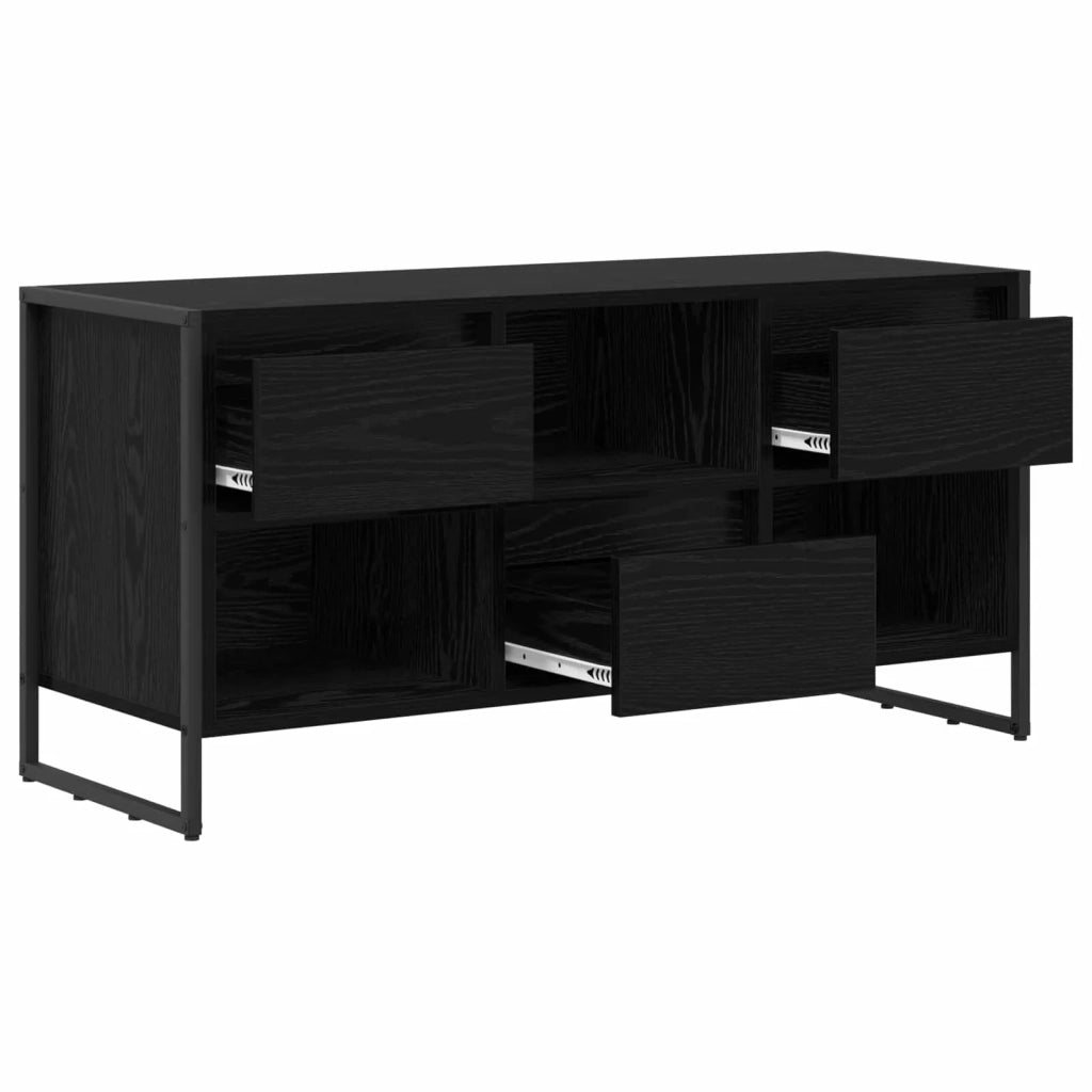 Mobile TV Rovere Nero 100 x 36 x 49,5 cm Legno multistrato 886504