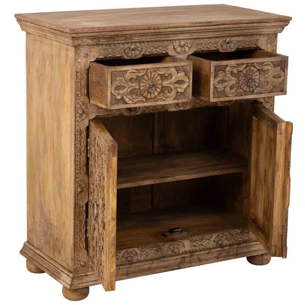 Aparador de madera marrón 90x40x90