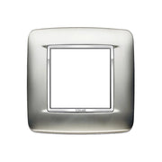 VIMAR EIKON - PLACCA ROUND 2M CROMO SATINATO