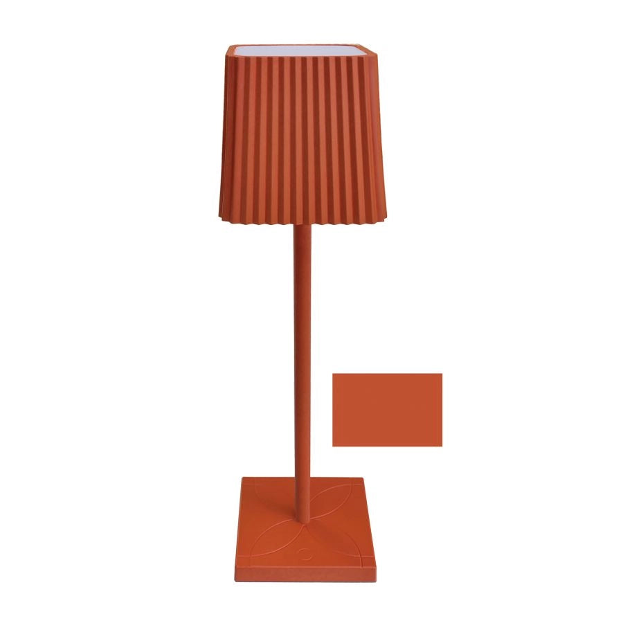 LAMPADA DA TAVOLO A LED MATTONE SENZA FILO DIMMER LUCE CALDA TOUCH RICARICA USB