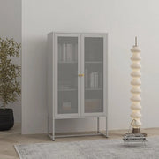 Cassettiere archiviale con 2 Porte - Cassetto metallico da ufficio 150x80x40 cm - Soluzione multifunzionale di archiviazione in grigio