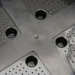 Fioriera da Giardino 40x40x44 cm in Polipropilene Marrone