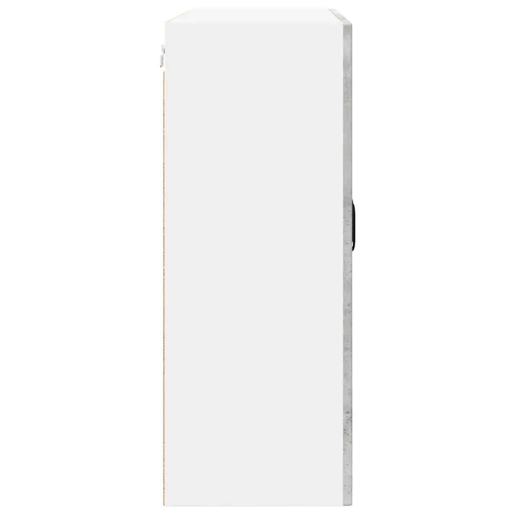 Mobile in vetro da parete PORTO Grigio cemento 80 x 31 x 80 cm