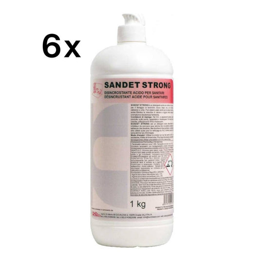Sandet Strong WC 1 L Disincrostante Igienizzante Sanitari | Kemika, 6 Pezzi