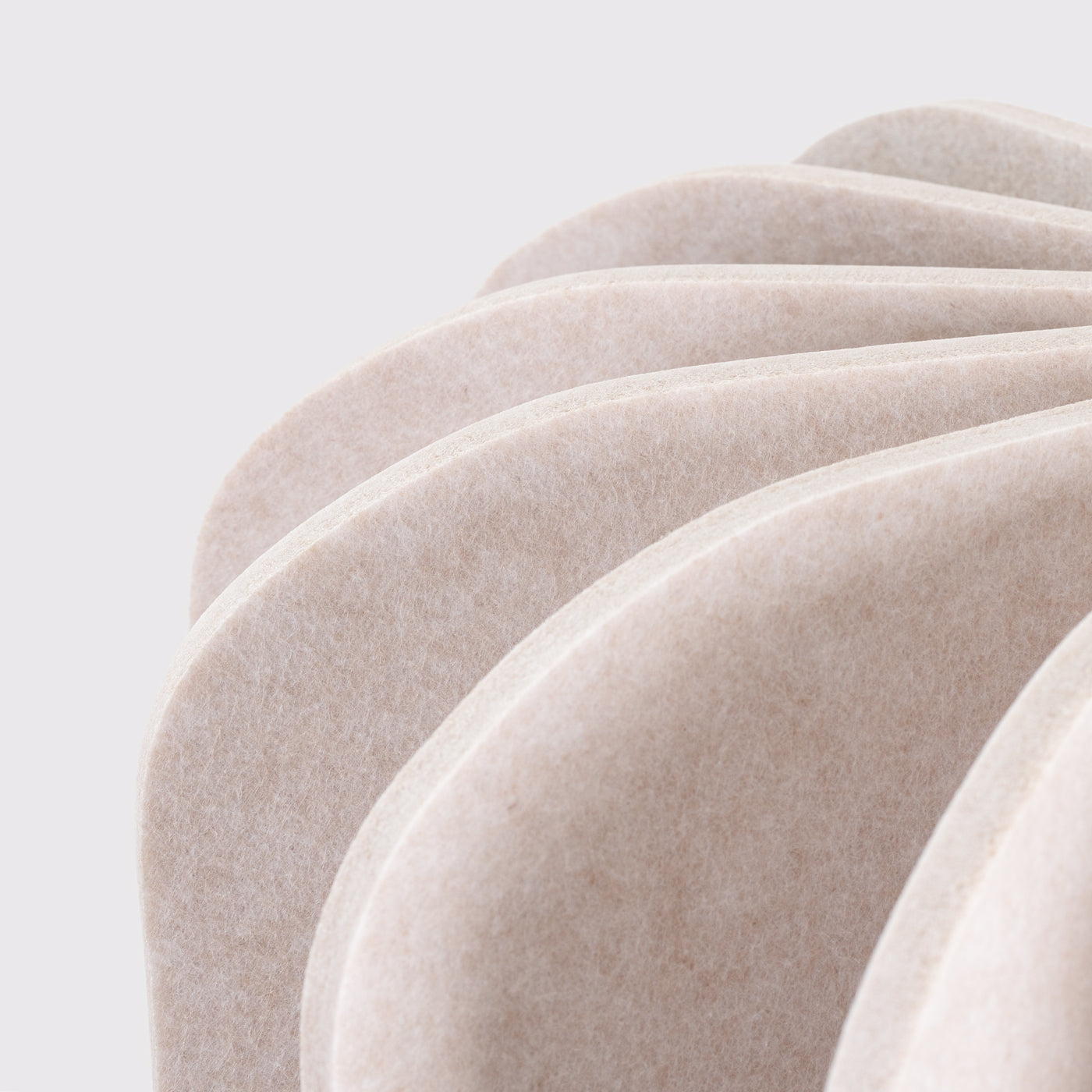 Lampada a sospensione e da terra moderna MULA con paralume in feltro 45 cm nero beige